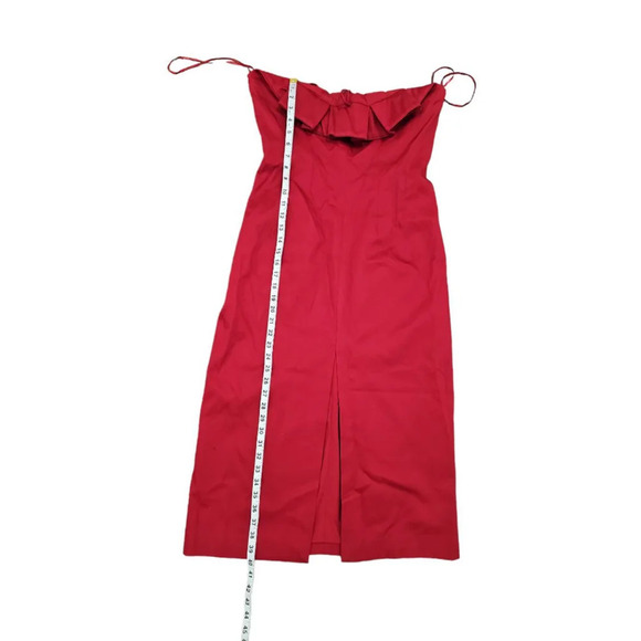 C/MEO Collective Red Only You Midi Dress Size L - Picture 11 of 13